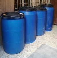 براميل عدد 4 جدد ب 100 قفل رجاءا ابو 200 لتر و250 لتر المكان بغداد الو...