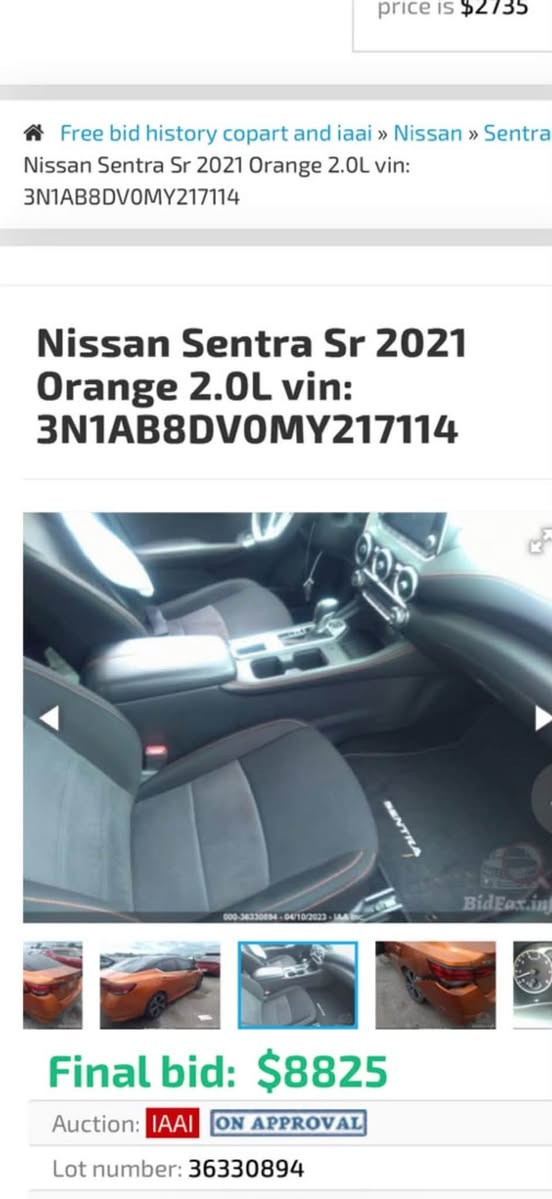 سلام عليكم
سنترا 2021
تلث اماكن بارد فقط 
SR 
ماشية ٧٠ 
محافضة كركوك
السعر (١٣٥)  
***********
