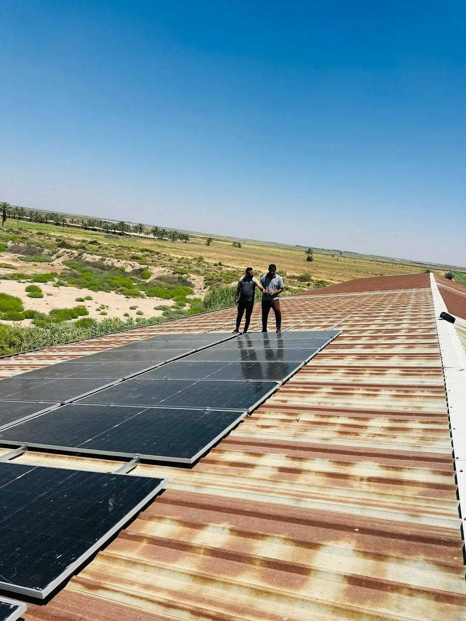 اليوم الأثنين الموافق 08/06/2026
تم بعون الله إكمال نصب  وتشغيل منظومة للطاقة الشمسية في #قضاء #بعقوبة_ #معرض #الجوهرة #للسيارات
_ تجهز 54 أمبير نهارا  30 أمبير ليلا وتتكون المنظومة من:-
1-ألواح شمسية عدد 27 قدرة اللوح الواحد 640 واط
2- بطارية نوع ليثيوم عدد 2 قدرة البطاريه 15  كيلو واط
3- أنفيرتر عدد 2  قدرته 8 كيلو واط
4- بورد خاص بالمنظومة متكامل الحماية
5- هيكل حديد مغلون مقاوم للصدا

#ملاحظه: لانعمل ببطاريات التجميع الرديئة

بإدارة عمر ياسين 
وحسن سالم
للأستفسار أكثر الأتصال او مراسلة الأرقام  التالية. ‏
***********
***********
