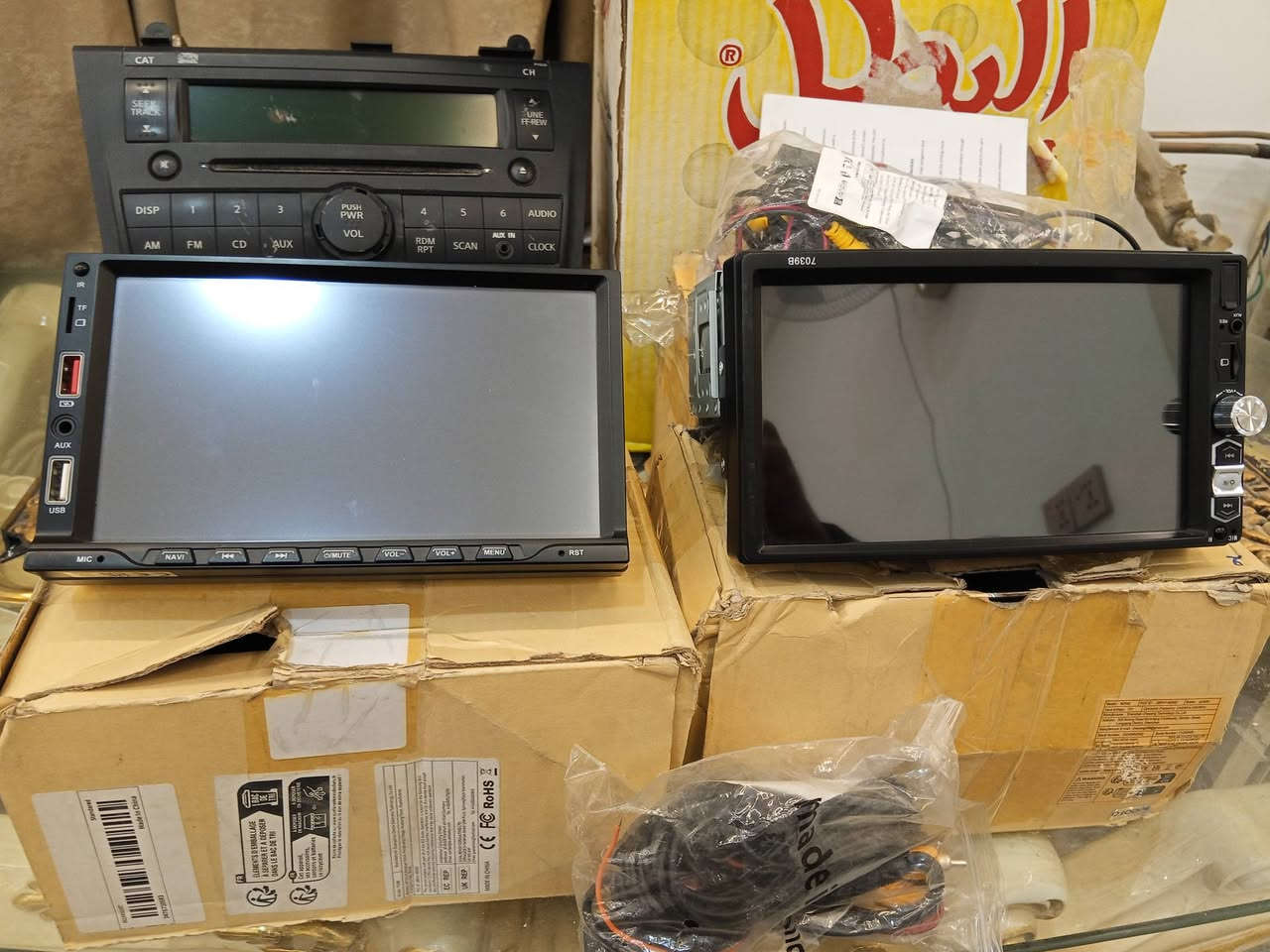 متوفر شاشات سيارات حجم 7 انج *********** واتساب.   توصيل متوفر
