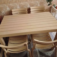 ميز ست كراسي • كبير • وصل اليوم