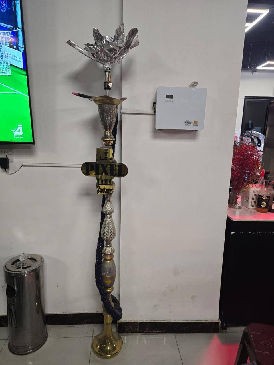 للبيع نركيلة طه الحجم الكبير  سعرهة ورقتين   والزغار 5
قطع  عندي سعر القطعة 65 الف   مكان بغداد العظمية ***********
