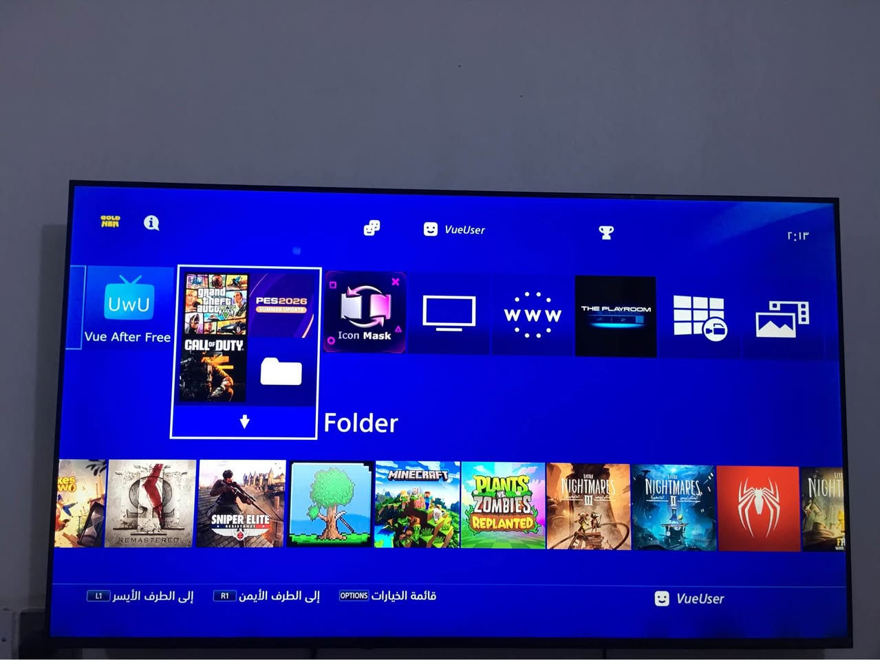 بلي ٤ فور برو مهكر واحد تيرا
نضام 12.00
بي 30 لعبة و اغلبهن عربية
ويا جوستك اصلية وحده و الكارتونه الاصليه مال جهاز
التهكير جدا سريع ما يطول ١٠ ثواني و يتفعل بصغطه وحده
يحتوى على العاب كلش حلوه و حديثه:
-GTA 5 + SA
-Red Dead Redemption 1 + 2
-Call of Duty Black Ops 6
-PES 2026
-Sniper Elite Resistance + V2
-Need For Speed Heat
-God Of War 3
-Spiderman
-Uncharted 4
و بعد هواي العاب

السعر 290
مكاني بغداد اليرموك بغداد, العراق


**إذا كنت صاحب هذا الإعلان وتريد حذفه لأي سبب، رجاءا أرسل رسالة إلى الدعم الفني**