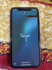 جهاز ايفون xr ذاكره ٦٣ جهاز بلادي مامفتوح بس اكو خط بالشاشه وكسر بالظه...
