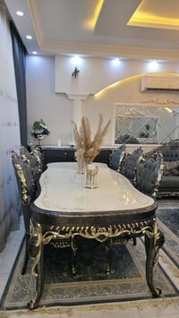 طقم استقبال فاخر • كنب استقبال • طاولة طعام • بوفيه • طاولة وسط • اثاث...