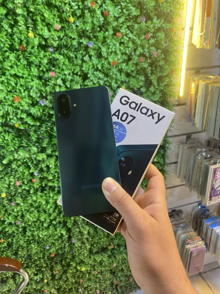 تابع الفديو العنوان بغداد شارع حيفا قرب مقهى البيروتي واتساب ***********
***********

سامسونك كلكسي A07 ذاكره64 جديد فقط مفتوح من باكيت سعره 125 الف
