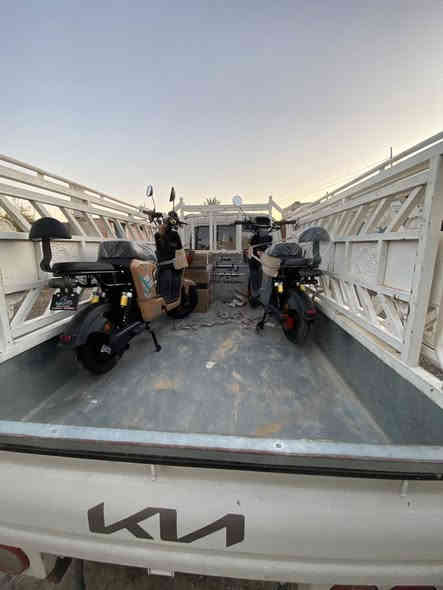 وصل الجديدددد🔥🔥🔥🔥
تعلن وكاله المعاذ لدراجات الشحن الذكيه 
إعلان دراجه R9  موديل 26 صارت متوفره بكل الالوان كميه خير من الله  تلحكك لو ماتلحك 
مواصفات الدراجه R9
تشغيل عن بعد 
تشغيل سويج 
بصمه وكارت تشغيل
نضام البريك دسكات امامي وخلفي 
أربع سرعات 109🔥🔥🔥🔥🔥🔥🔥
درع امامي وخلفي 

بطاريه 32امير  حصرا الولي تمشيك من 50ك الى 60 كيلو 

والسعر        575مو بلاش جوا البلاش يعني بسعر الجمله 
 
موقعنا 📍
الشرقاط الساحل الايسر قريه الشيخ حمد 
وكاله المعاذ لدراجات الشحن الذكيه 
لتواصل ومعرفه المزيد 
                                                         ***********
