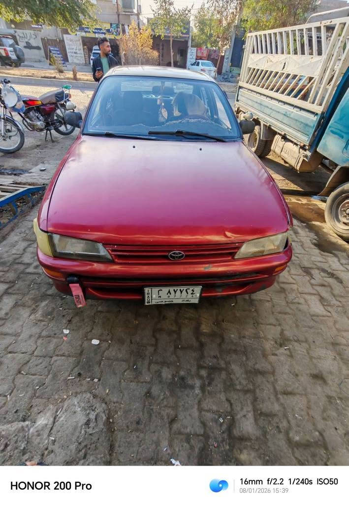 كورلا موديل 94 كير محرك بالشرط نظافة شوف العين رقم بغداد باسمي  دفتر بانزين و سنوية باسمي للبيع سعر 25 رقم *********** كركوك, العراق
