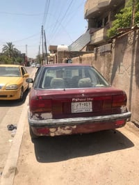 مستيبوشي لانسر موديل ١٩٩١سياره جاهزه محرك وكير تجفيت جديد وكامل وين مي...