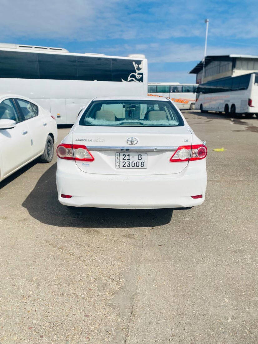 للـبيع  "
 
كـورلا 2013  محرك 18 سياره مكفوله من كلشي فقط بيه باب السايق شادينه بلاد . 
سعره 160 $ وبيه مجال حك الجيه  اي استفسار خابر بلرقم ***********
