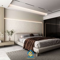 تجسيد حقيقي للأناقة العصرية والفخامة المتجددة حيث تتحول غرفة النوم الئ...