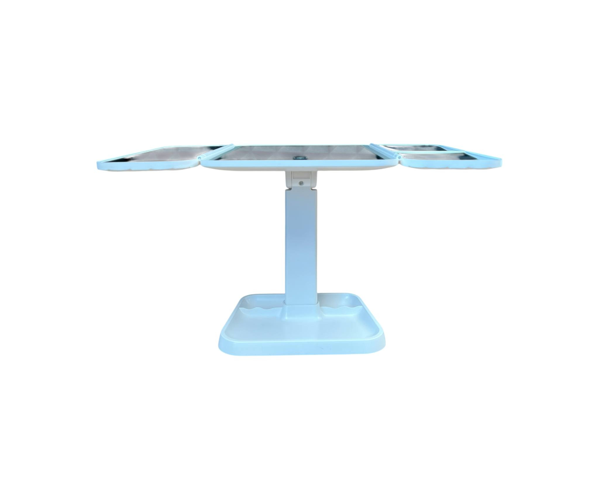 السعر 20الف دينار توصيل 5 الاف دينار
مرآة تجميل مع اضائة LED قابلة للتعديل

الاستخدامات:

مرآة تجميل LED قابلة للتعديل مثالية للاستخدام اليومي في تطبيقات العناية الشخصية، مثل وضع المكياج أو ترتيب الشعر.

تناسب جميع الأعمار ويمكن استخدامها في المنزل أو أثناء السفر.

توفر إضاءة متوازنة وواضحة لتمكنك من إجراء مكياج دقيق دون أي عيوب.

المميزات:

إضاءة LED مدمجة: توفر إضاءة متوازنة وناعمة تقلل من الظلال وتساعد في الحصول على رؤية دقيقة.

إضاءة بثلاث درجات الوان مناسبه لكل انواع البشرة.

تصميم قابل للتعديل: يمكنك تعديل زاوية المرآة بسهولة للحصول على أفضل زاوية رؤية.

قابلة للفصل: المرآة قابلة للفصل لسهولة الحمل والتخزين.

قاعدة ثابتة: تحتوي على قاعدة ثابتة تحافظ على ثباتها أثناء الاستخدام.

سلك USB قابل للتمديد: يأتي مع سلك USB بطول 80 سم لسهولة الشحن من أي مصدر طاقة.

شاشة عاكسة عالية الوضوح: المرآة مصنوعة من زجاج عالي الجودة لضمان وضوح الصورة.

تصميم عصري: تصميم أنيق وعصري يناسب أي مكان.

محتويات الصندوق:

مرآة تجميل LED.

سلك الشحن نوع C.

الملاحظات:

يفضل شحنها بالكامل عند اول استخدام.

يفضل تنظيف المرآة باستخدام قطعة قماش ناعمة للحفاظ على جودتها.

قياس الكارتون:

طول: 22 سم  عرض: 7 سم  ارتفاع: 35 سم.

قياس المرآة عند الفتح:

طول: 40 سم  عرض: 26 سم.

ارتفاع المنتج: 30 سم.

طول السلك: 80 سم. بغداد, العراق


**إذا كنت صاحب هذا الإعلان وتريد حذفه لأي سبب، رجاءا أرسل رسالة إلى الدعم الفني**