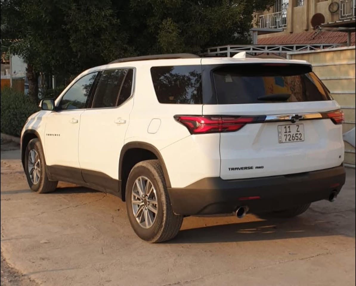 🟡اعلان رقم 28🚗للبيع شوفرليت ترافرس 2023 – LT / وارد امريكي 
     السعر/:- اطلب في التعليقات💲
     رقم صاحب السيارة/:- ***********📳
     العداد/:- 18،600 km 🚘

🔹 المواصفات:

🎨 اللون: أبيض أنيق
🚙 الفئة: LT
👨‍👩‍👧‍👦 7 ركاب – سيارة عائلية مريحة وواسعة
⚙️ محرك قوي واقتصادي بالوقود
❄️ تكييف قوي أمامي وخلفي
📱 شاشة وسطية + بلوتوث + Apple CarPlay / Android Auto
🛡️ أنظمة أمان متقدمة (ABS – Traction Control – Airbags)
🪑 مقاعد مريحة مع تحكم كهربائي
🧳 مساحة تخزين كبيرة جداً

🔴 السيارة نظيفة جداً، استعمال خفيف حادث خفيف بدون دواخل، بدون مشاكل

🔶العنوان/:- بغداد/ شارع فلسطين
#شوفرليت_ترافرس
