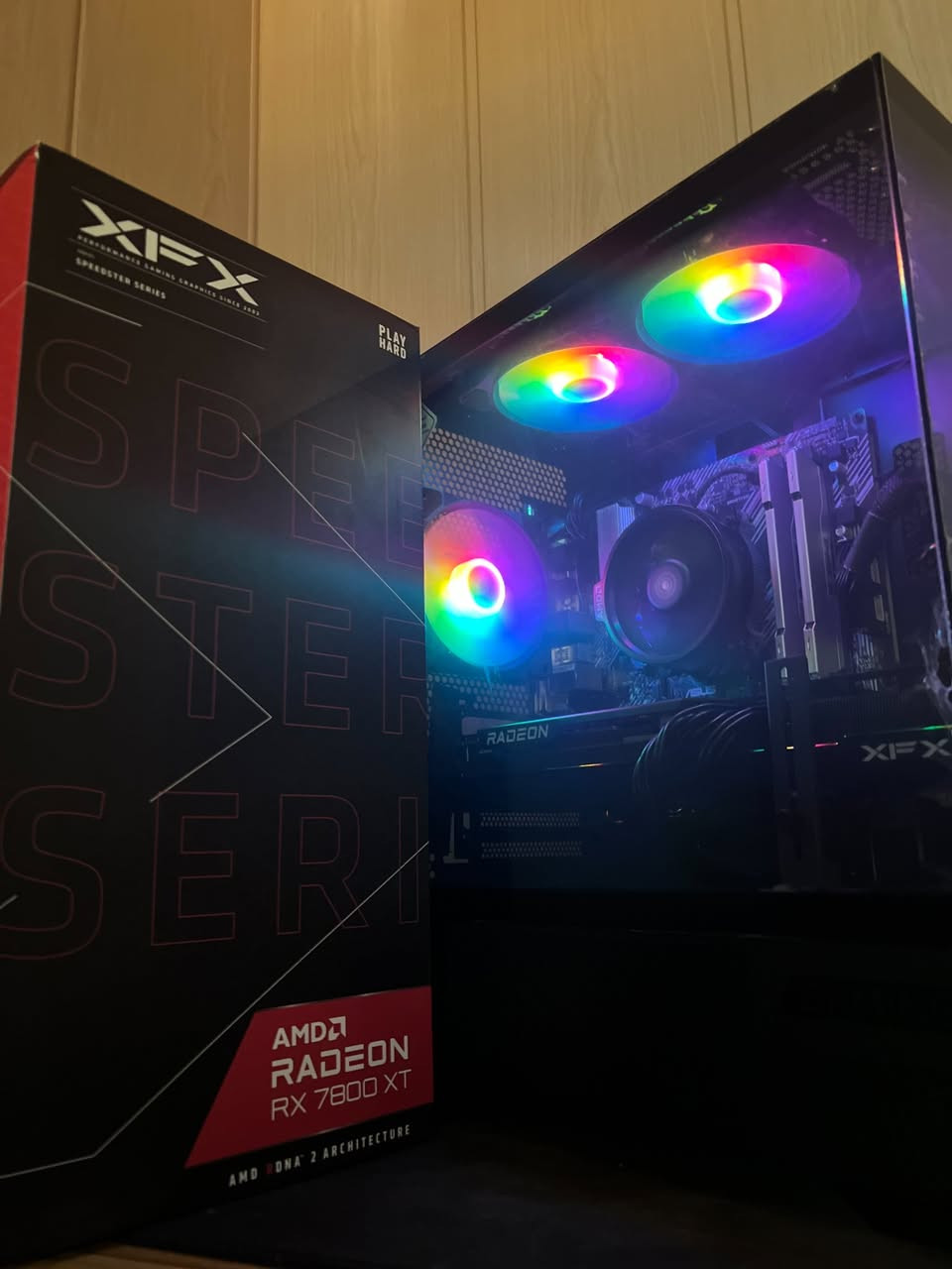 GPU: XFX Radeon RX 7800 XT 16gb 3 fan
CPU: Ryzen 5 5600 (6 Cores 12 Threads)
MB: Asus Prime b450 4 slot
RAM: 16gb (2x8) 3200mhz
STORAGE: 512gb SSD
CASE: MSI MAG PANO m110a السليمانية, العراق


**إذا كنت صاحب هذا الإعلان وتريد حذفه لأي سبب، رجاءا أرسل رسالة إلى الدعم الفني**