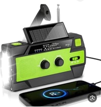 راديو شحن • طاقة شمسية • AM/FM