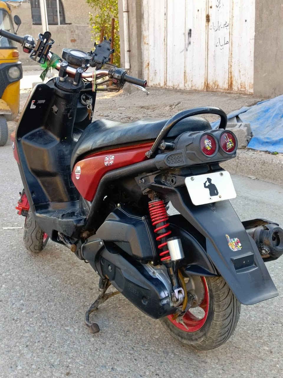 رحمه لواديك رحمه الواديك افتهم اني شحاجي يلا تخابرني وتجي
السلام عليكم سكنس جبلي للبيع دراجه مفوله لاخر حبايه شغاله كلهاا كهربائيات بريكات قامجيات تايرات جدد الدراجه عباره عن شغل وروح بيها وين متريدد
نكره سلف تشتغل من الصباحيات نكره تشتغل 

ملاحضه الدراجه لونها اسود وصابغها احمر للجماليه وبيعا ضربه خفيفه بل كفر الامامي مثل ما موضح بل صوره 
والعداد اكتروني مرا يشتغل مره لا اخر مره طفه بعد ما اشتغل اوراقها ما وياها ضايعات 

لا تجيلي وتكلي هاي شنو وهاي شنو نفس ما شفت الي بل صوره وضحت
السعر 950 وبيها مجال رقم موبايل ***********
مكاني بغداد شعب
