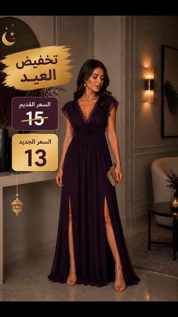 ✨ تخفيض العيد ✨
بمناسبة عيد الاضحى المبارك 💖
أجمل العروض لأجمل إطلالة ✨
السعر القديم: 15 دينار ❌
السعر الجديد: 13 دينار فقط 😍
متوفر بعدة ألوان راقية  
راحة، نعومة، وأناقة بكل تفاصيله 🤍
سارعي بالحجز قبل نفاد الكمية 🔥 ازياء الملكة


**إذا كنت صاحب هذا الإعلان وتريد حذفه لأي سبب، رجاءا أرسل رسالة إلى الدعم الفني**