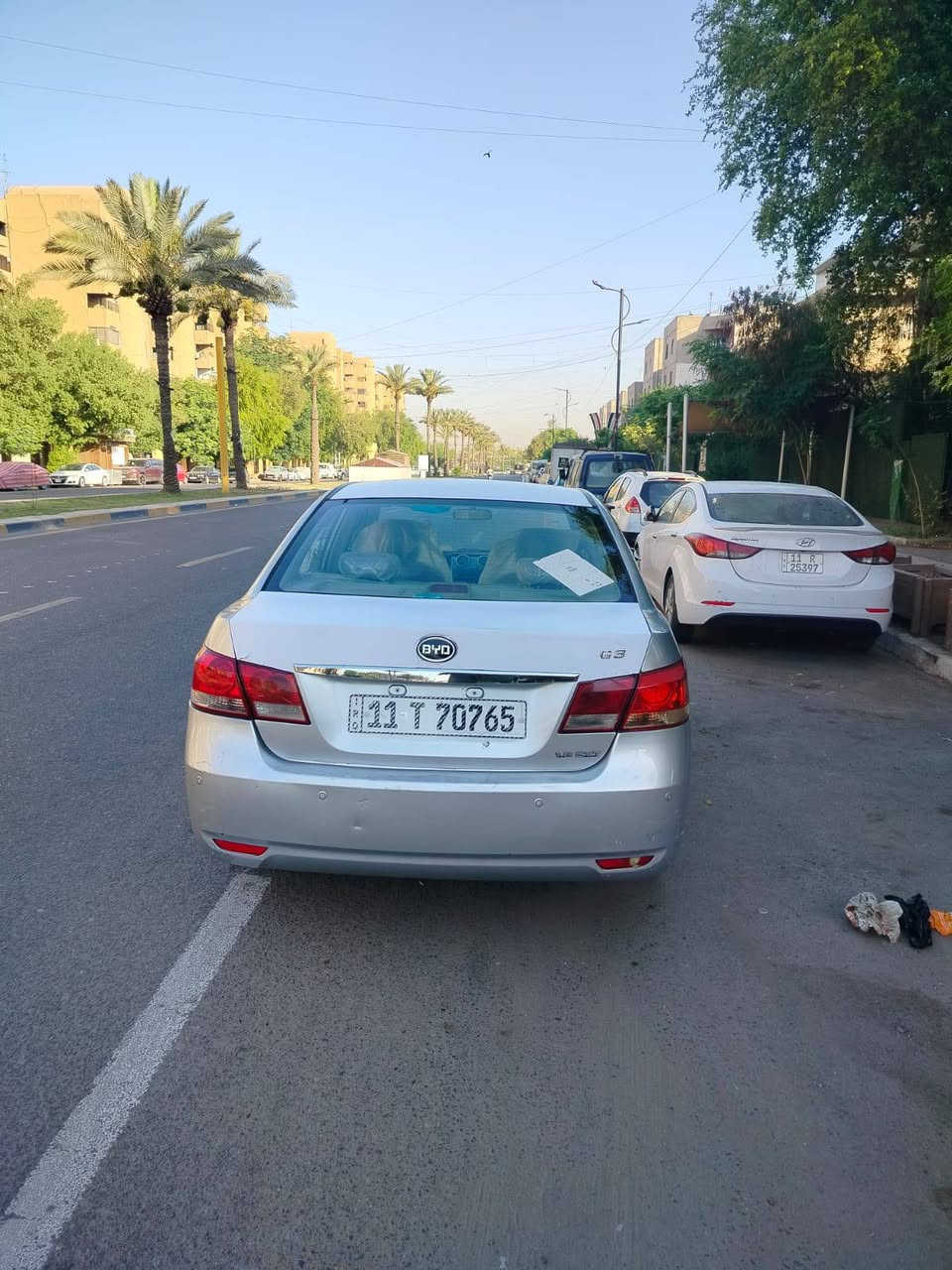 السلام عليكم بي وايدي جي ثري 15 سياره فول بصمه فتحه اشاير بالمري بصمه ابواب كير مكينه مكفولات تخم تاير جديد باتري جديد تبريد ثلج تدفئه صدر جديد بأسمي تحويل مباشر السعر 57 وبيها مجال *********** بغداد شارع حيفا
