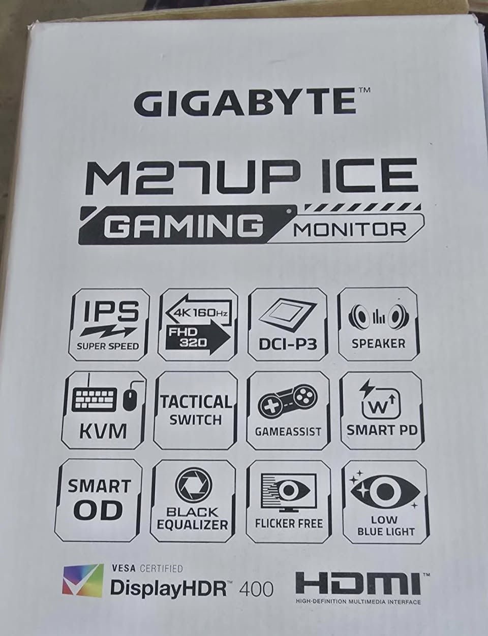السلام عليكم شباب شاشة Gigabyte M27Up ice 4k/Fhd للبيع
من النبع صارلها شهر و نص 
بعدلها ضمان عشر اشهر و الوصل موجود 

4k 160 HZ <> FHD 320 Hz

المواصفات كلش هواية تكدر تجيكها قبل متجيني 

كلشي موضح بالصور 

سبب البيع حولت Oled 

سعر الشراء 680 الف بالوصل

سعر البيع ٥٥٠ الف و بيها مجال بسيط


**إذا كنت صاحب هذا الإعلان وتريد حذفه لأي سبب، رجاءا أرسل رسالة إلى الدعم الفني**