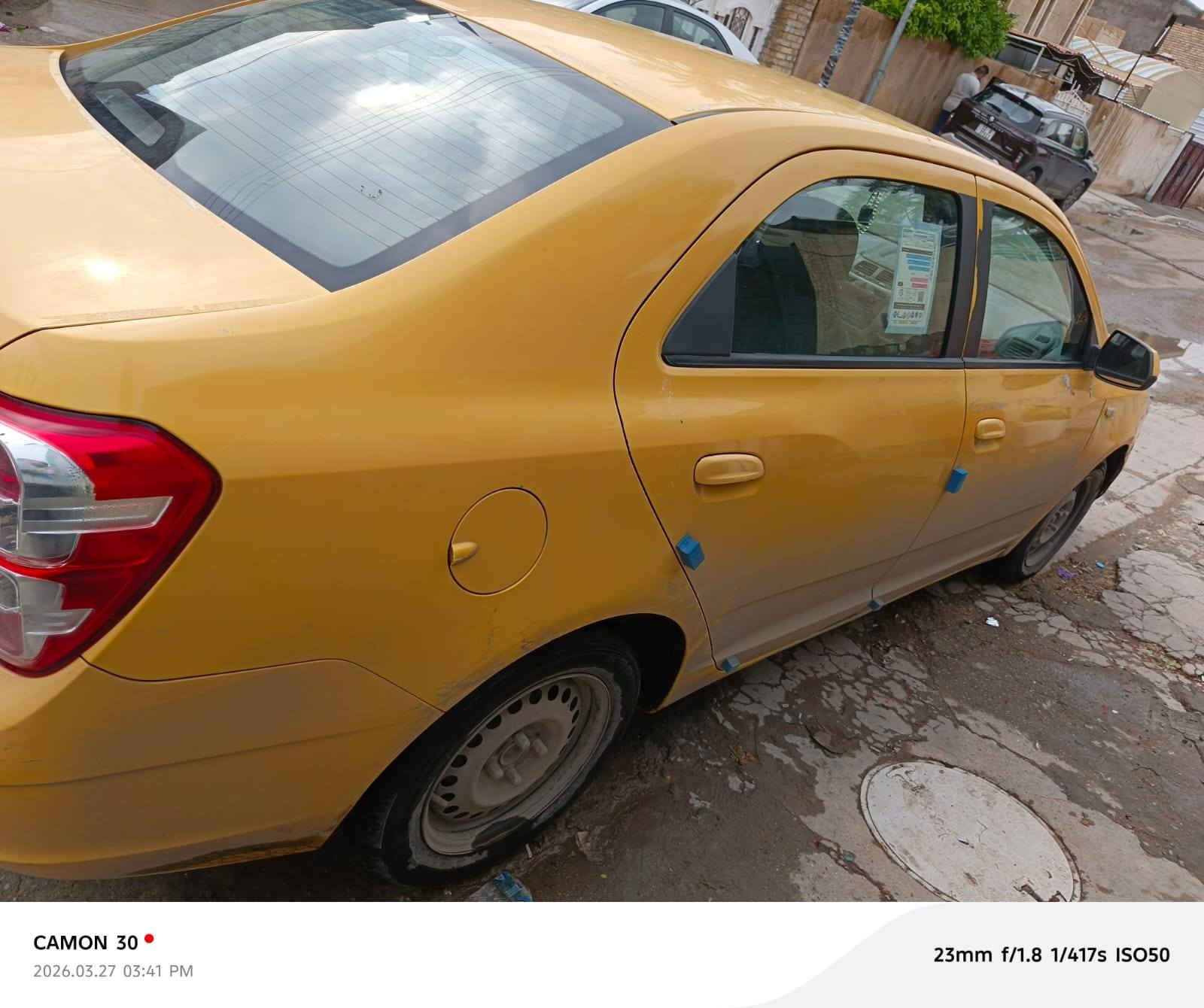 شوفرليت كوبلت ١٨ بدون ضربه بأسمي مصفره هيأه وغرامات بيه صبغ ربع البنيد وجاملغ بدون ضربه ودواخل ب٧٨وبيها مجال *********** غير متواجد عل الفيس
