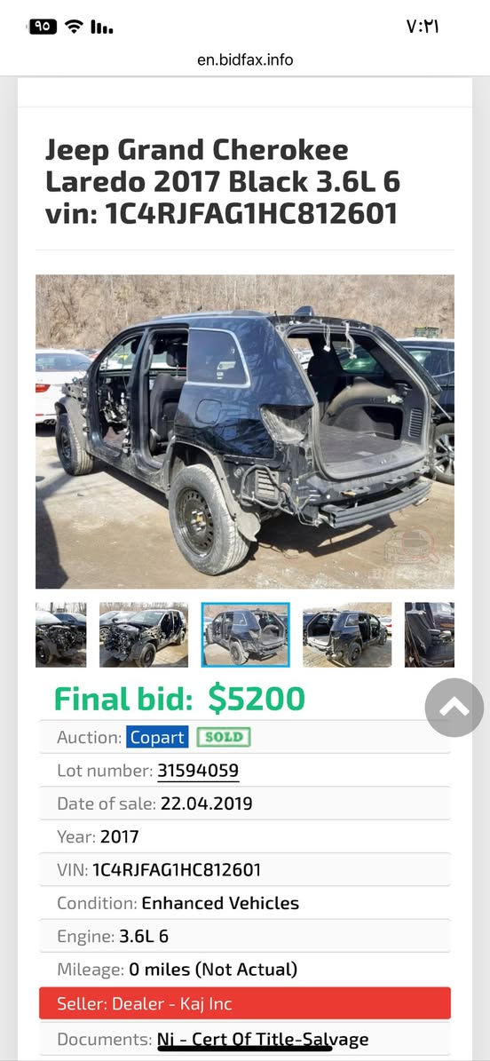 سلام عليكم جيب 2017 حادث سرقه تفاصيل بالمنشور مع الحادث سعر 170 وبيه مجال او مراوس بسياره اقل من ١٠٠ ورقه مكان نجف متواجد على الانترنيت


**إذا كنت صاحب هذا الإعلان وتريد حذفه لأي سبب، رجاءا أرسل رسالة إلى الدعم الفني**