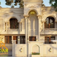 تصميم منزل طابقين • الرمادي الصوفية • مكتب تصاميم