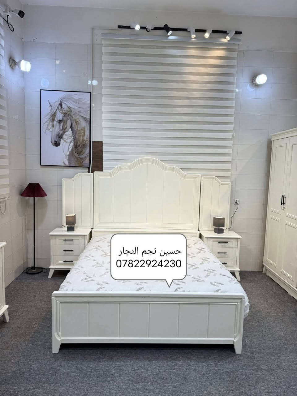 غرف نوم تصميم تركي نجاره عراقيه........،🌸
مع ضمان. نجاره وصبغ...........💥
☝️☝️☝️☝️☝️☝️
اصباغ حراريه حسب الطلب كافه الالوان💥

العنوان. ناصريه  ... سوق سومر 

الاستفسار....................... ***********

توجد خدمه توصيل كافه المحافضات
