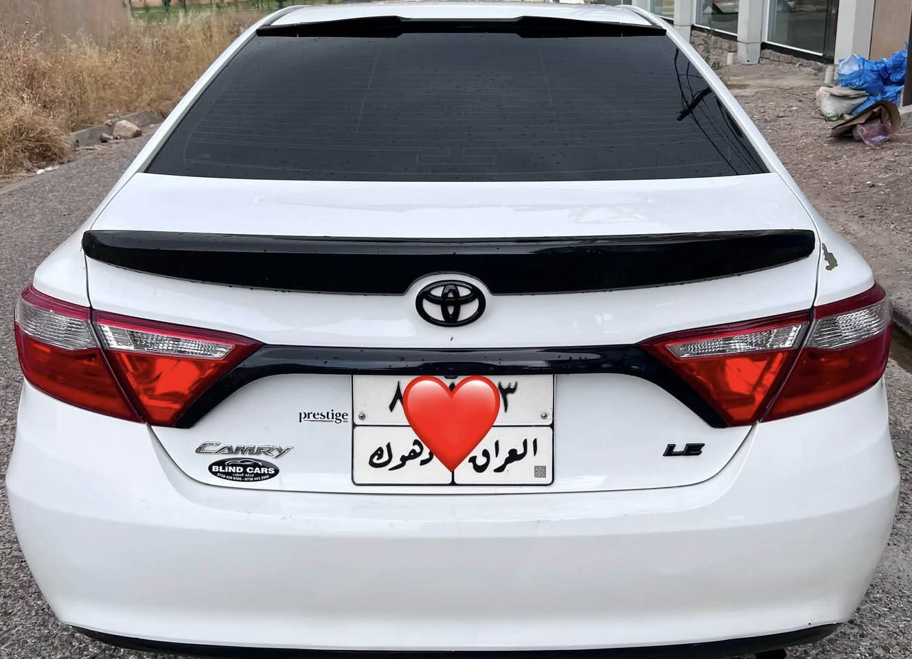 كامري موديل 2016 امريكي بيها قطعتين صبغ كير محرك شرط تبريد كهربائيات كلها شرط كشن كهربائي اربع تايرات جديد  سياره جاهزا عليها غرامه 1650$دولار  ينزل من السعر مكان السياره دهوك سعر السياره 130$ بيها شويه مجال ***********
