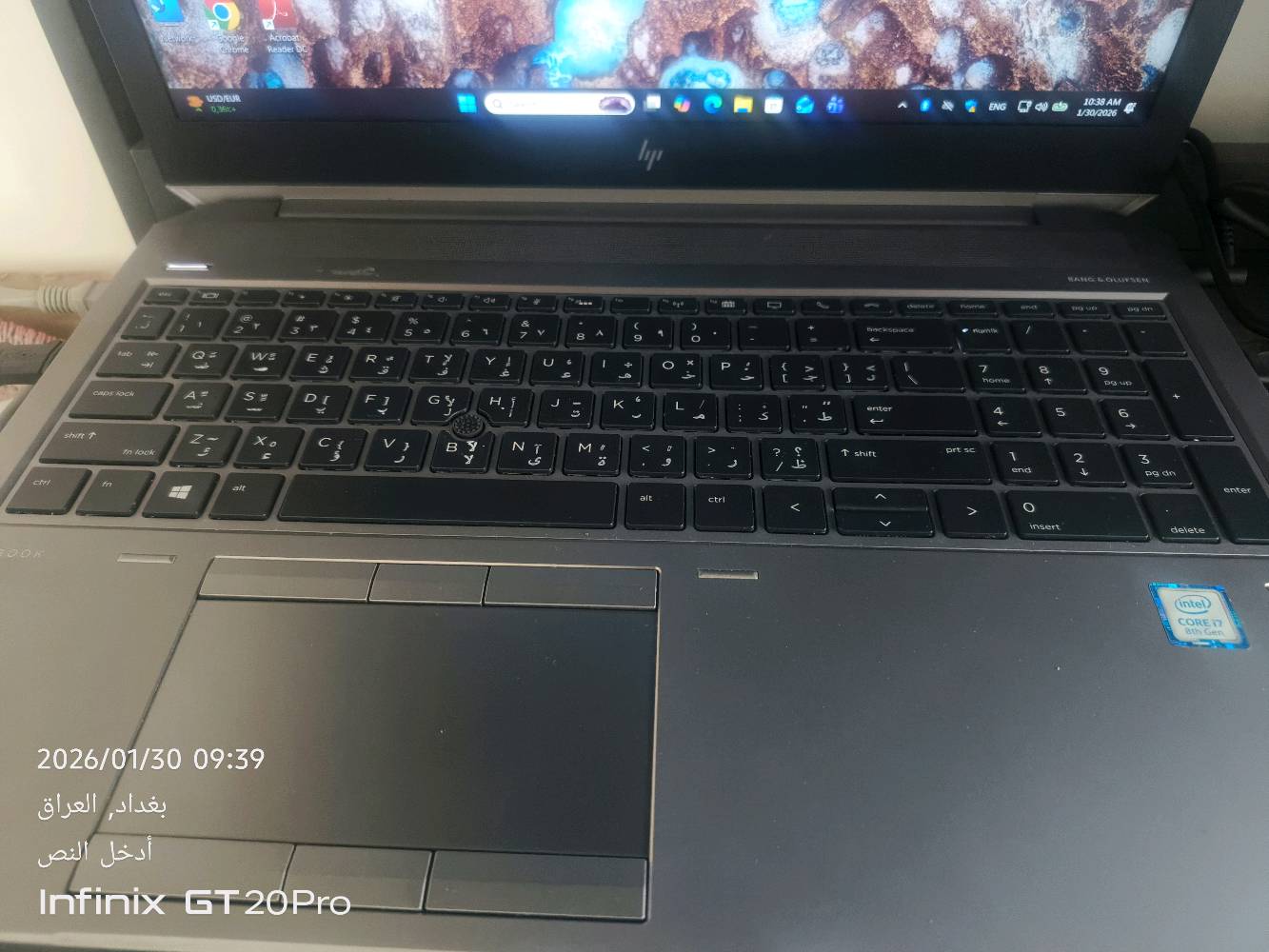 سلام عليكم 
لابتوب درجه اوله كرت شاشه خارجي احسن شي
مساحه 477كيكه
رام 16 اعلى شي
الابتوب جبته كشر وكمت اخلي بي مواصفات كله شغل ايدي
اعلى المواصفات خليت بي
لابتوب نضافه فول جديد
ويا جنطه مالته ولشاحنه ولماوس ماله
يشغل ببجي على 120فريم ودقه خياليه
سريع جدا ويدعم كل التحديثات ولمواصفات ويندوز 11
CORE i7
8th Cen