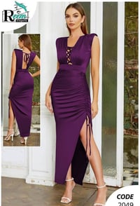 فستان سهرة • ليكرا زبدة • فري سايز 40-75