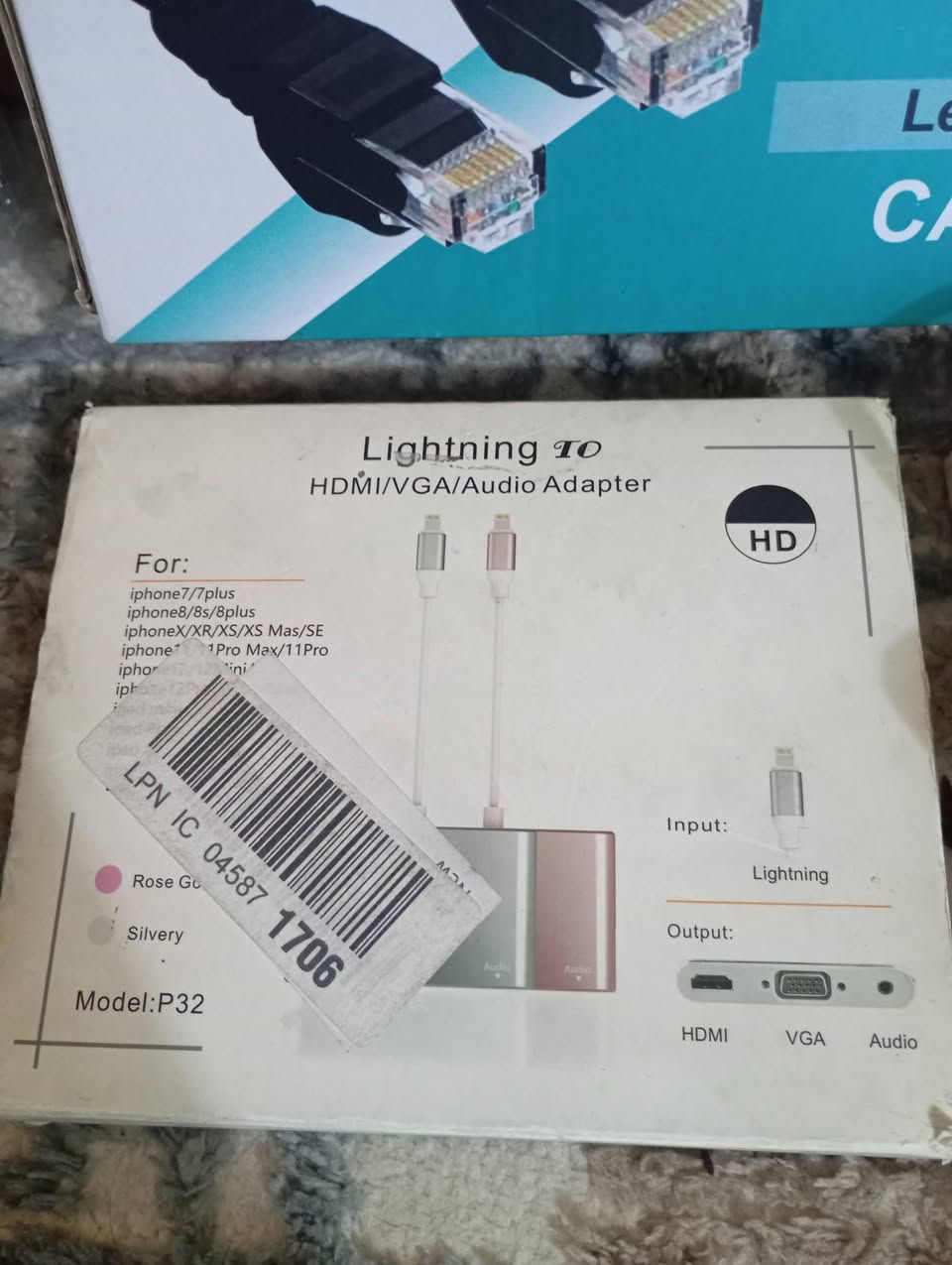 ٢٠ الف وتوصيل ٥ الاف .
١-نك مايك شحن جوكر .
٢-كيبل Lan انترنت مال نانو ٥٠ متر .
٣- زوج جوستك بلوتوث عادي على الباتريات .
٤-ادبتر من التايب سي لعدة مخارج موضح بالصور .
٥-عارض ايفون على الشاشه .
٦-باد ماوس مستطيل طويل .


**إذا كنت صاحب هذا الإعلان وتريد حذفه لأي سبب، رجاءا أرسل رسالة إلى الدعم الفني**