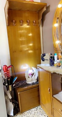 غرفة نوم صاج ثقيل تزكام مستعمل نظيفه 7 قطع كنتور 5 باب وملحق عرض الباب...