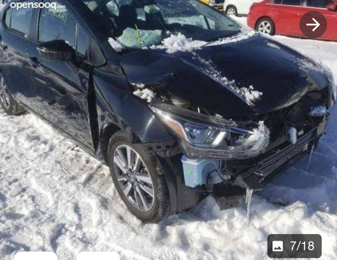 نيسان فيرسا 2020 SV رقم بغداد  
مواصفاتها 
بصمه 
رادارات امامي خلفي 
توقف ذاتي امامي خلفي
نقطه عمياء 
شاشه كار بلي 
كاميرا دواره 
ويل كب 16
محرك ١٦٠٠ السيارة اقتصادية جدا 
صدر جديد كامل تخم تاير جديد التبريد والتدفئة شغال 
ماشية 106 كيلو فقط 
حادث مثل ما موضح بالصور امريكا وبيها ضربة بالصندوق  بالعراق السيارة كلشي مابيها 
اني جانيها للسيارة مو بياع شراي 
السعر 98 يعني شدة قفل 
مكان السياره بغداد شارع فلسطين  للتواصل 
***********
