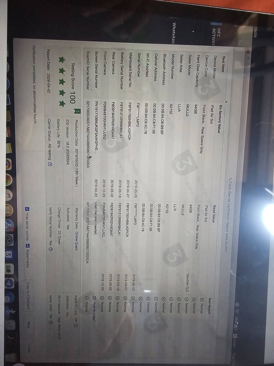 ايباد الجيل الثالث من أبل ( آير 3) ذاكره ٦٤ بطاريه ٩٢ ما مبدل بي شي ابد السعر ٢٨٠ الف توصيل متوفر بغداد او محافضات


**إذا كنت صاحب هذا الإعلان وتريد حذفه لأي سبب، رجاءا أرسل رسالة إلى الدعم الفني**
