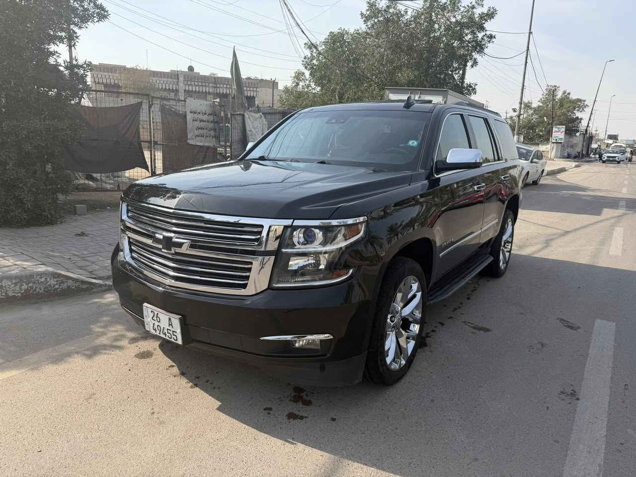 سلام وعليكم عدي تاهو موديل 2016 دخول جديد كتاب ضباط اسود مرقم صلاح الدين الرقم النكليزي جديد صارله اسبوع منرقمت موصفات فول فتحه بصمه شاشه بالسقف اربع يدات بصمه فور ويل ويل كروم 22 شباك كروم جنطه كهرباء وبيه موصفات هواي مذاكرهن حادثه باب الصدر مبدل نفس الون السعر 290 وبيه مجال شي بسيط جدا الهاتف *********** اعتذر من المراوس بيع فقط
