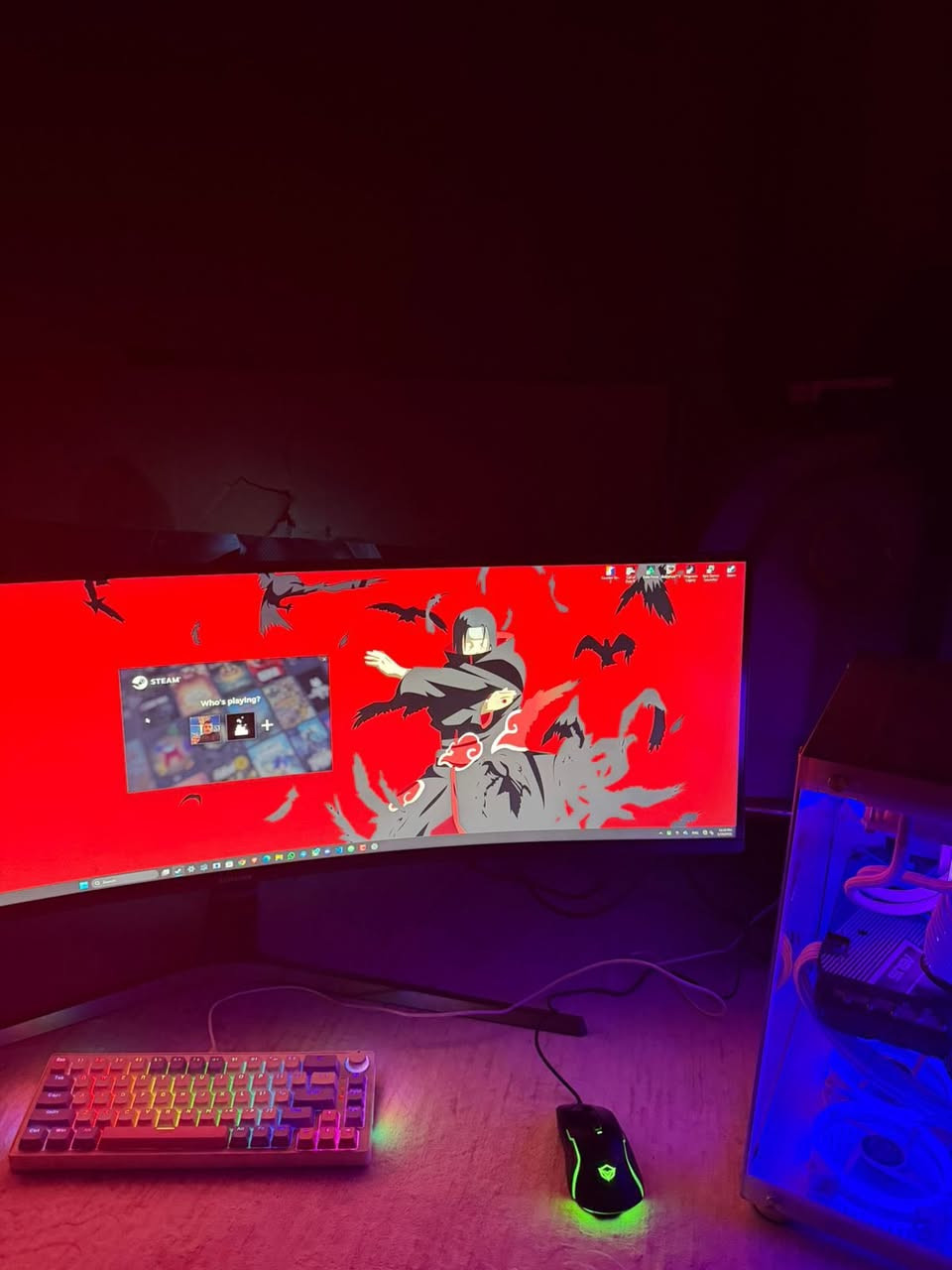 سيت اب مفوله ناضافه فول I5 12400f
MAG B660M BAZOOKA DDR4
RAM 16 GB 2*8 Corsair Vengeance 3200Mhz ابيض
M.2 240 GB 
HDD 1T 7200 + HDD 1T
COOLER : COOLER MASTER ML360L ARGB WHITE ابيضEDITON 
GPU: 3070ti gigabyte 8g 3fan ابيض
PSU 700W
CASE XIGMATEK AQUARIUS +7 FANابيض 
PC CAPLE EXTENSION ابيض
كله كوستم ابيض
+

 ((الشاشه)) 
SAMSUNG ODYSSEY G5
1440*2560      2k
170 HZ
VA
 سعرمليون 850 مكاني بصره تواصل وستفسار هنا***********
