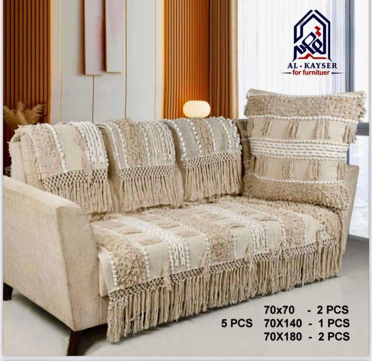 رجع الترند من جديد 
مفرش هندي حياكه يدوي 
5قطع جلوس فقط 
3+3+2+1+1
فقط قطع جلوس 
توصيل جميع المحافضات


**إذا كنت صاحب هذا الإعلان وتريد حذفه لأي سبب، رجاءا أرسل رسالة إلى الدعم الفني**