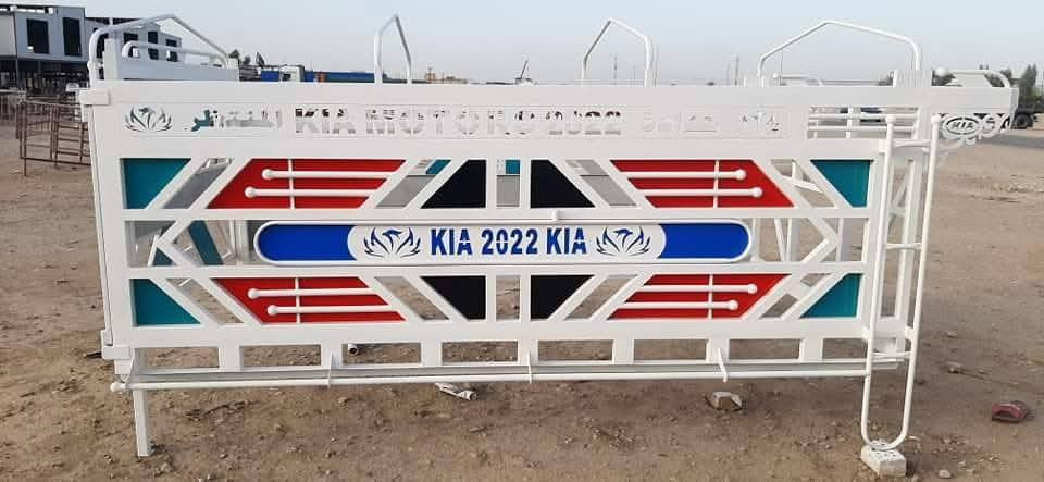 يوجد لدينا جميع انواع المحجرات
حديد معمل وحديد تركي عمل تسكام
يوجد درع امامي دعاميه خلفيه سبايدرات
شغل درجه اولى بشرط مع ظمان في العمل
للاستفسار ***********
 ***********
***********
