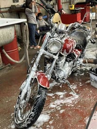هارلي Kawasaki ربع 250 مكفوله كهرباء كلها شغاله الدراجه ناعمه بمعنه ال...
