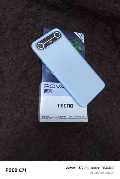 سلام عليكم تلفون  TECNO POVA Slim 5G للبيع مستخدم يومين بس مشحون مرتين بس بعده جديد لوك ولا شخط وحد
انحف تلفون اندرويد وزنه 156 غرام يعني خفيف لدرجه الشاشه 144هيرتز تلفون فخم شاشه منحنيه معروف بموصفاته  فول عل اخير سعر الجديد 295 مخذه ابيعه 270 بعده جديد تره مكاني كربلاء طوريج رقمي ***********
