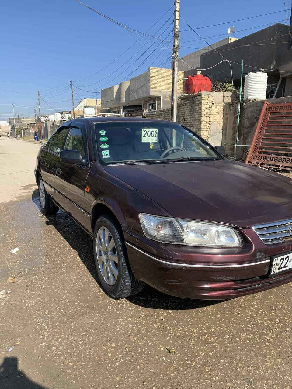 السلام عليكم للبيع كامري موديل 2002 سياره جاهزه كير مكينه حداديه تبريد كفاله سياره جاهزه ماعوزه لو ربع حادثه جاملغ خلفي فقط ومصبوغ الباقي سياره مكفوله من الحادث والصبغ  فقط بيه جرادات داخل عسلي  رقم أربيل وكاله بسمي تريد تحويل تريد وكاله   محرك مامفتوح ولا تنقيص ولا تبخير مكفول  السعر ٧٢ وبيه مجال مكاني بابل المحاويل هاذه رقمي ***********
