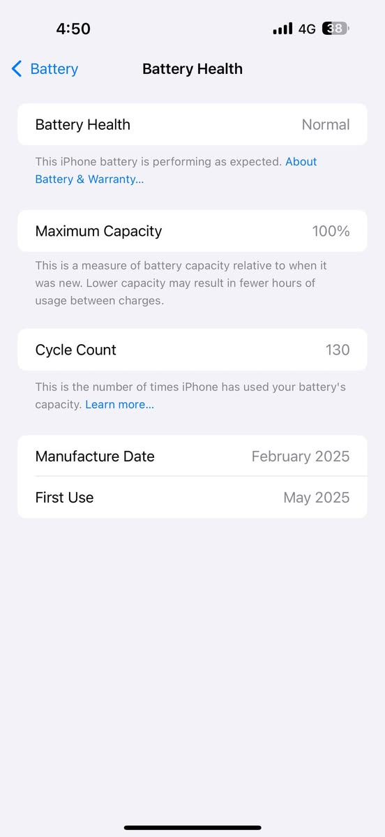 السلام عليكم ايفون ١٦ برو ماكس
بطاريه ١٠٠ مشحون ١٣٠ مره 
نضافه ١٠٠٪؜ استخدام قليل  ضمان Abm 
تك سيمكارت
اتصال *********** 
السعر مليون و٤٠٠ وبي مجال
