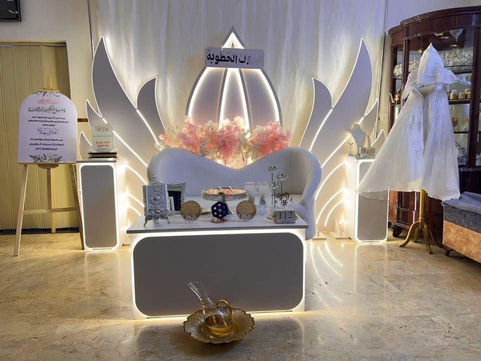 مكتب سجادالزهيري تجهيز كافة المناسبات 
مناسبتك قريبة (بالبيت او بالمزرعة ) كل الي عليك تتواصل ويانه
ونجهزك كل هاي التفاصيل 👇👇👇 
1-كوشة حسب الصورة الي تختارها 
2- كراسي 🪑 حسب الطلب وحسب العدد الي تختاره  - عقد مطبوع باسماء العرسان 
3-:سماعات dj 🎤🔊 لأحياء الحفلة 
4/مبردات/طبلات/ميوزه/جادر/جدوره/طباخ
5/يوجد كادرطبخ👨‍🍳
6/يوجدكادر نسائي دي جي
كل هاي التفاصيل متوفره بانسب الاسعار كل الي عليك تتواصل ويانه وتحجز ارسل موقعك وتوصلك كل هاي التفاصيل 👆
اتصال + واتساب 👇
***********سجاد
‭0772 775 3352‬حمودي
خدمة توصيل الطلبات كافة مناطق بغداد فقط🚚
