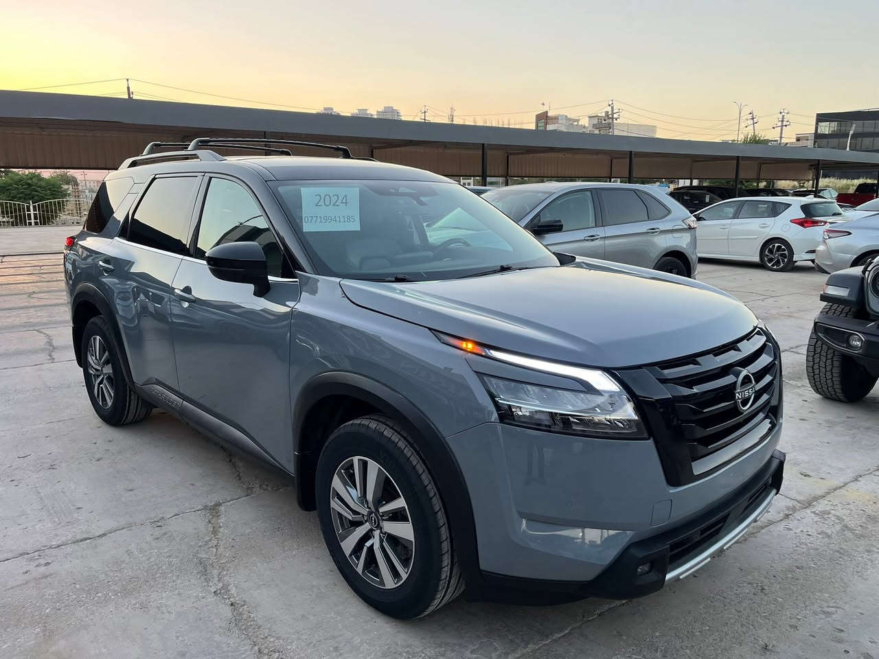 NISSAN PATHFINDER 2024
SL 4WD 
لون سمنتي صقف أسود
ماشي ٧٠٠٠٠ ميل 
حادث خفيف 
إرباك فقط ستيرن 
بدون صبغ 
بس بنيد شوية مكانين بيها تعديل 

٦ سلندر محرك ٣،٥

مواصفات 
رادار ٣٦٠
حساس خلفي 
كاميرا ٣٦٠ درجة 
صندوق كهربائي ⚡️ 

كشن كهربائي جلد تدفئة 
شاشة كبير 
باب خلفي بردة 
تبريد مركزي 
مكان سليمانية 
سعر ٢٥٥$ ورقة و مجال 
***********
