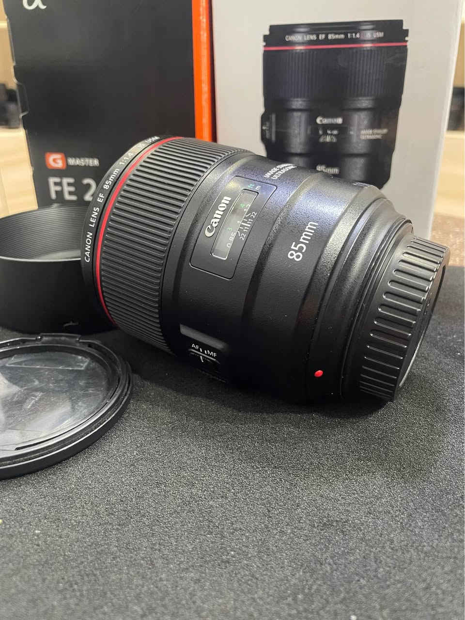 85mm 1.4 
For canon 
معاه هود وكابات والبوكس 
ضمان3شهور  من محل خضر ستور 
تم الاستخدام مرة واحدة فقط – كأنه جديد
متوفر شحن جميع المحافظات 
متاح التقسيط عن طريق فيز المشتريات 
العنوان الزقازيق ميدان القوميه بجوار مطعم الزعيم
متاح البدل ب مستعمل 
للتواصل 
Khedr Store📷
01060915467📞☎️
https://maps.google.com/?q=30.590439,31.4989 الزقازيق, الشرقية


**إذا كنت صاحب هذا الإعلان وتريد حذفه لأي سبب، رجاءا أرسل رسالة إلى الدعم الفني**
