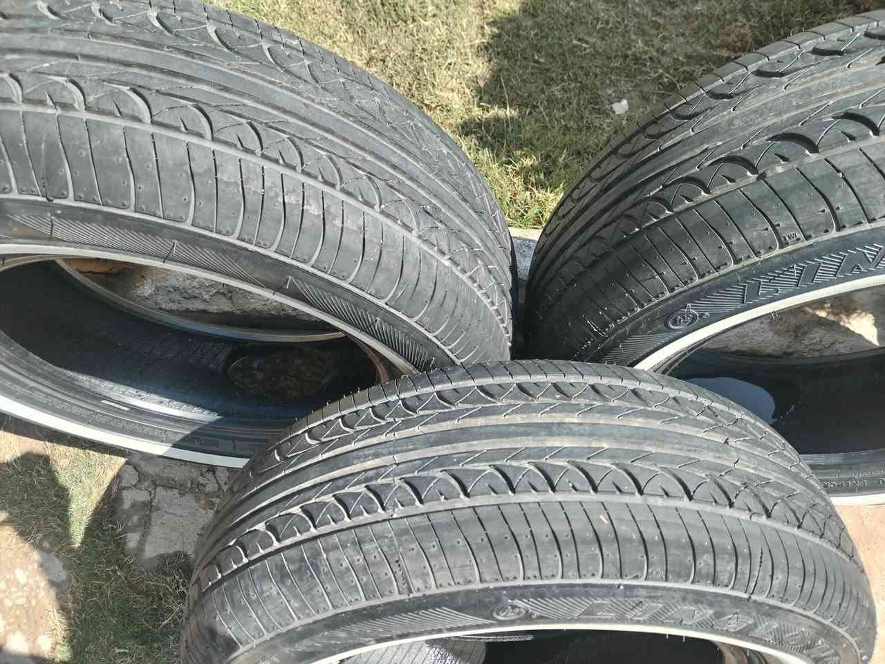 طخم تايرات مستعمل يومين فقط ابو الخط الابيض حجم 14 السعرر 160 وبيها مجال الاتصال ***********
***********
