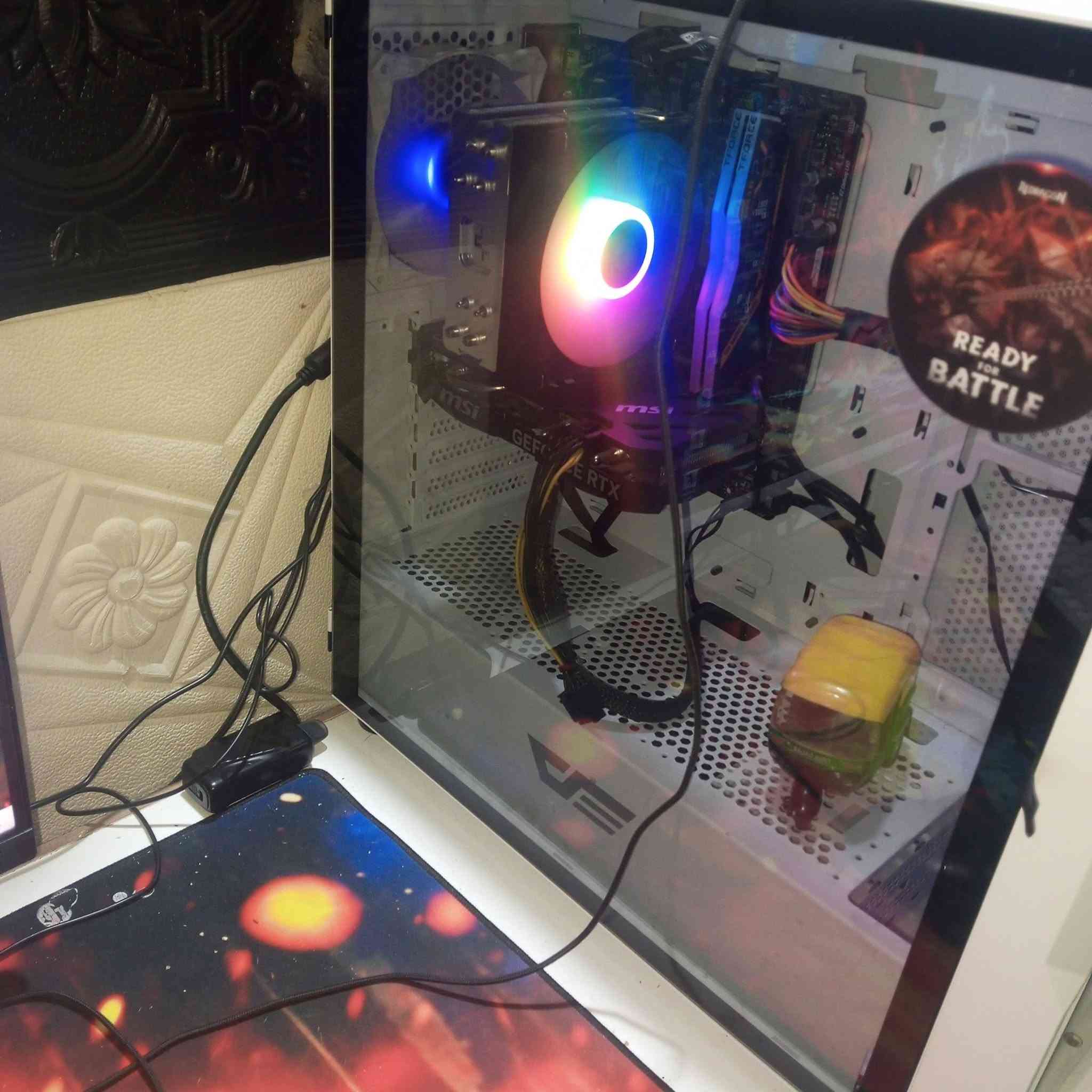 Quantity
K/S

CASE NEW

1

1

RTX 4060

2

1

CPU CI5 13TH 13400F

3

1

MB. B760

4

2

DDR4 PC 8GB 3600HZ RGB

5

1

PSU 700W

6

1

SSD 1TB NVMe

7 >

1

FAN CPU DeepCool AG400

8

1

K.B 2IN1

شاشه CAMEON حجم 27 هرتزيه 240 
مايك حترافي 
ماوس 
كيبورت 
سماعه 
ماوس باد


**إذا كنت صاحب هذا الإعلان وتريد حذفه لأي سبب، رجاءا أرسل رسالة إلى الدعم الفني**