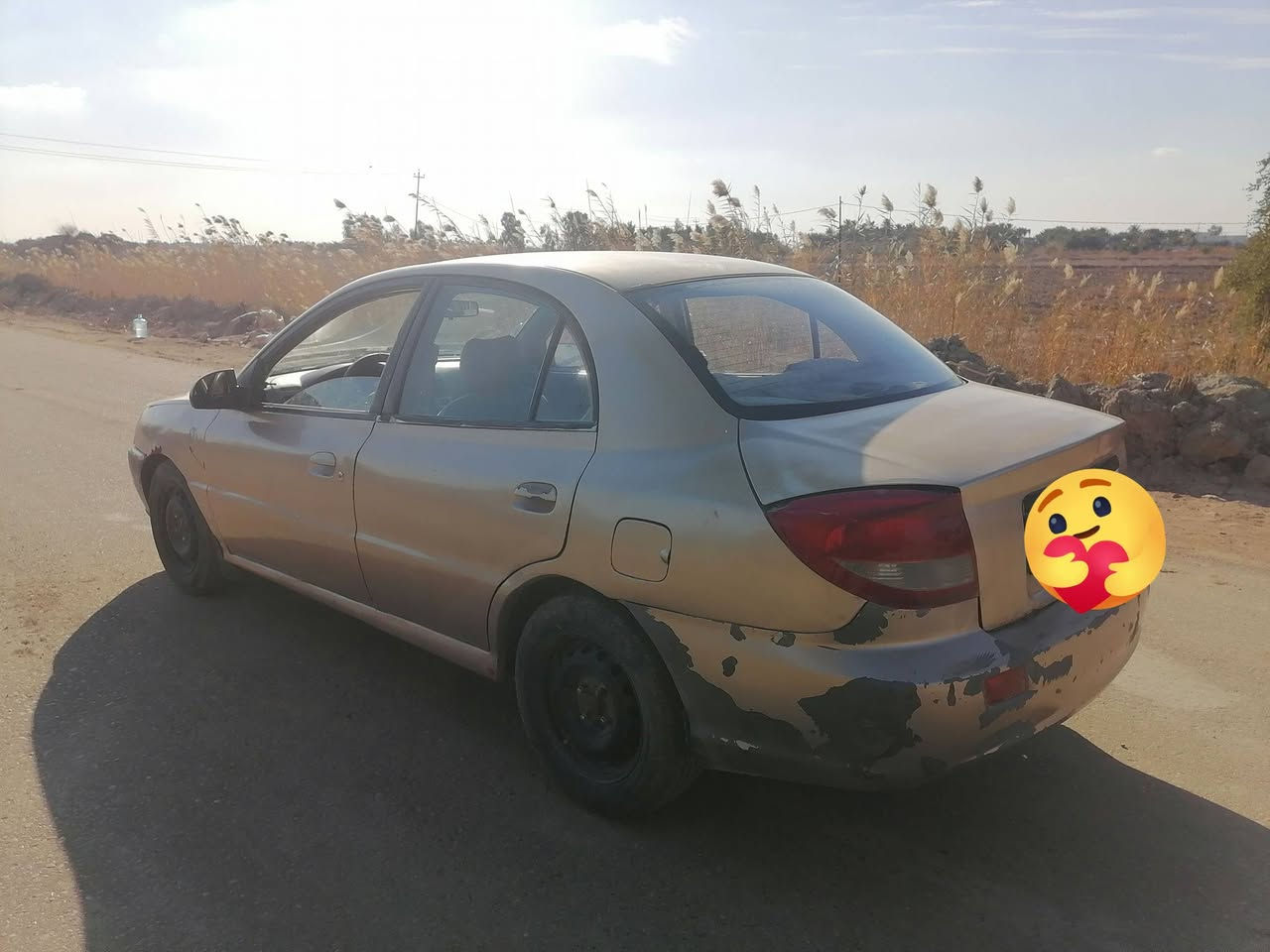 السلام عليكم
كيا ريو الشكل القديم
موديل ٢٠٠٤
محرك ١٤٠٠
السعر ٣٧ وبي مجال قليل
مكاني الديوانية 
التفاصيل على الخاص
او اتصال ***********
