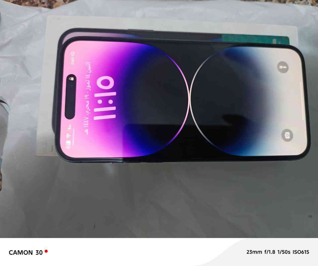 ايفون 14 برو ماكس ذاكره256 بطاريه58 ضمان ماستر شرق اوسط موبايل كلش نضيف وكارتونته ويا وغراضه العنوان بابل ***********@سعر900
