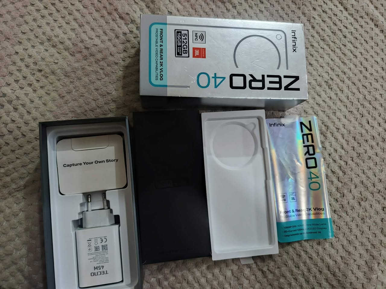 السلام عليكم
للبيع
infinx zero 40 4G
انفنكس زيرو اربعين فور جي
كامره اماميه 108MK
والخلفيه 50MK
ذاكره 512
والعشوائيه 8+8
بطاريه 5000
وبمعالج قوي جدا
الجهاز نضيف جدا واستخدام شخصي وقليل مع كامل ملحقاته
كارتونه + شاحنه الاصليه 
الجهاز مداخل اي صيانه ولا مبدل بي شي ع (الفحص) 
المراوس شعدك نزل


**إذا كنت صاحب هذا الإعلان وتريد حذفه لأي سبب، رجاءا أرسل رسالة إلى الدعم الفني**